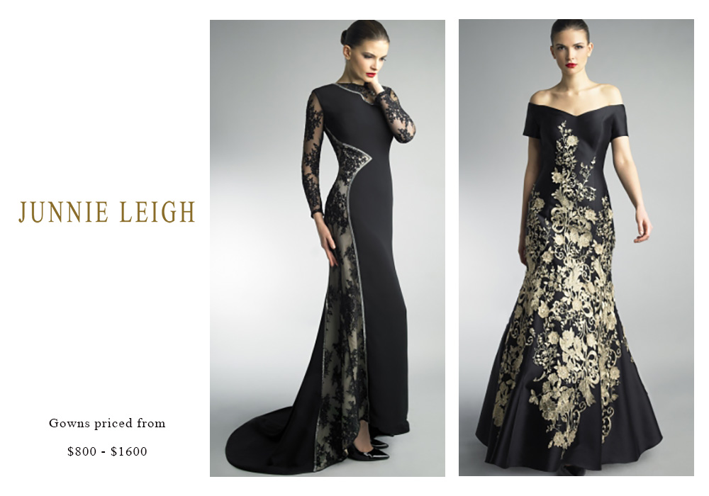 Junnie Leigh Gowns Priced from $800 to $1600